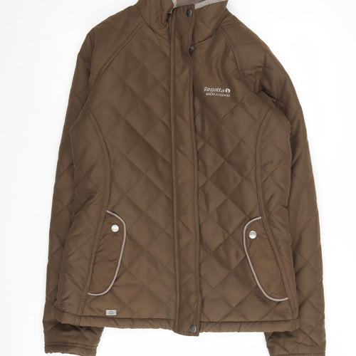 Regatta Women's Brown Quilted Jacket Size 10 Outdoor