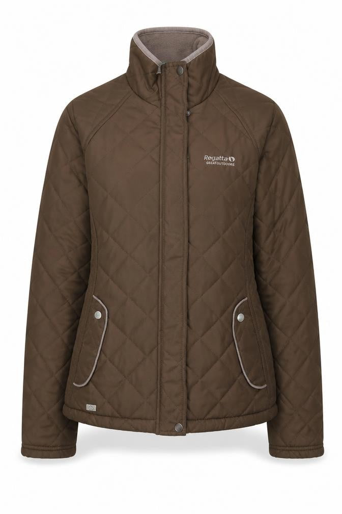 Regatta Women's Brown Quilted Jacket Size 10 Outdoor