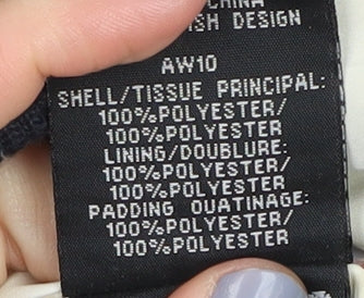 Superdry Women's Black Puffer Jacket M Hooded Casual