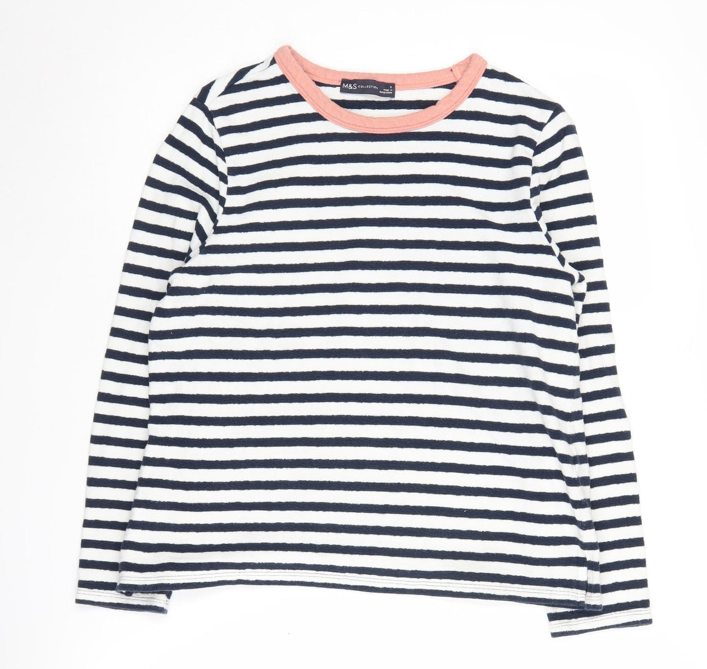 Marks and Spencer Women's Multicoloured Striped Pullover Sweatshirt