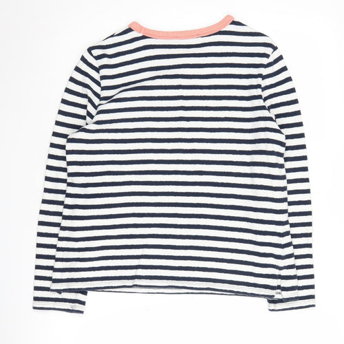 Marks and Spencer Women's Multicoloured Striped Pullover Sweatshirt