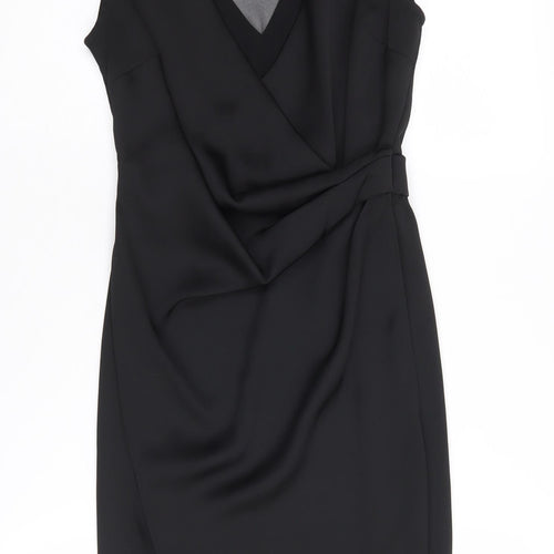 AllSaints Women's Black Wrap Dress, Size 6