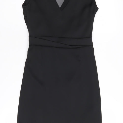AllSaints Women's Black Wrap Dress, Size 6