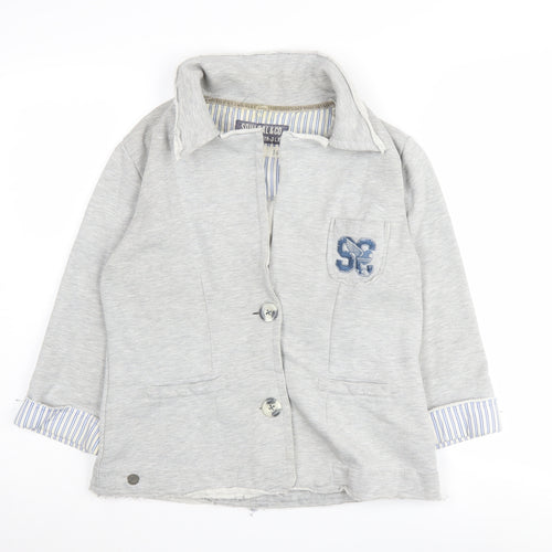 SoulCal & Co Women's Grey Blazer, Size 14, Casual Autumn Wear