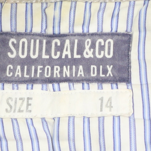 SoulCal & Co Women's Grey Blazer, Size 14, Casual Autumn Wear
