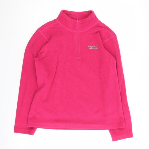 Regatta Girls Pink Fleece Pullover Sweatshirt 11-12 Years