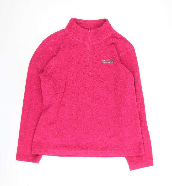 Regatta Girls Pink Fleece Pullover Sweatshirt 11-12 Years