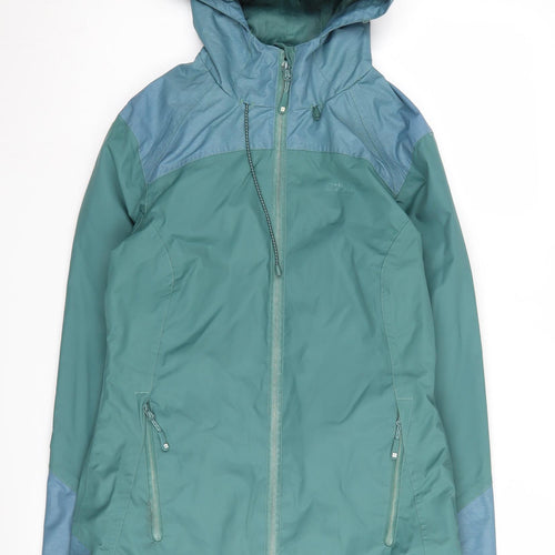 Mountain Warehouse Women's Green Waterproof Jacket, Size 8