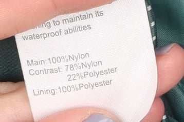 Mountain Warehouse Women's Green Waterproof Jacket, Size 8