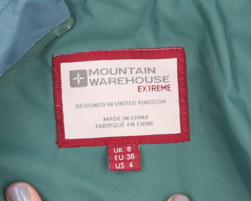 Mountain Warehouse Women's Green Waterproof Jacket, Size 8