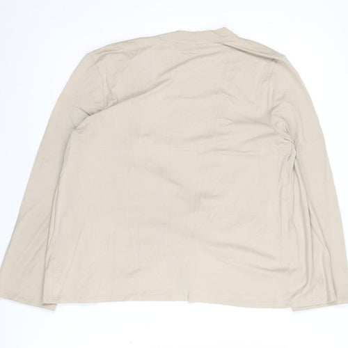 Viyella Women's Beige Wrap Jumper M Long Sleeve