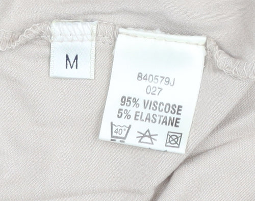 Viyella Women's Beige Wrap Jumper M Long Sleeve