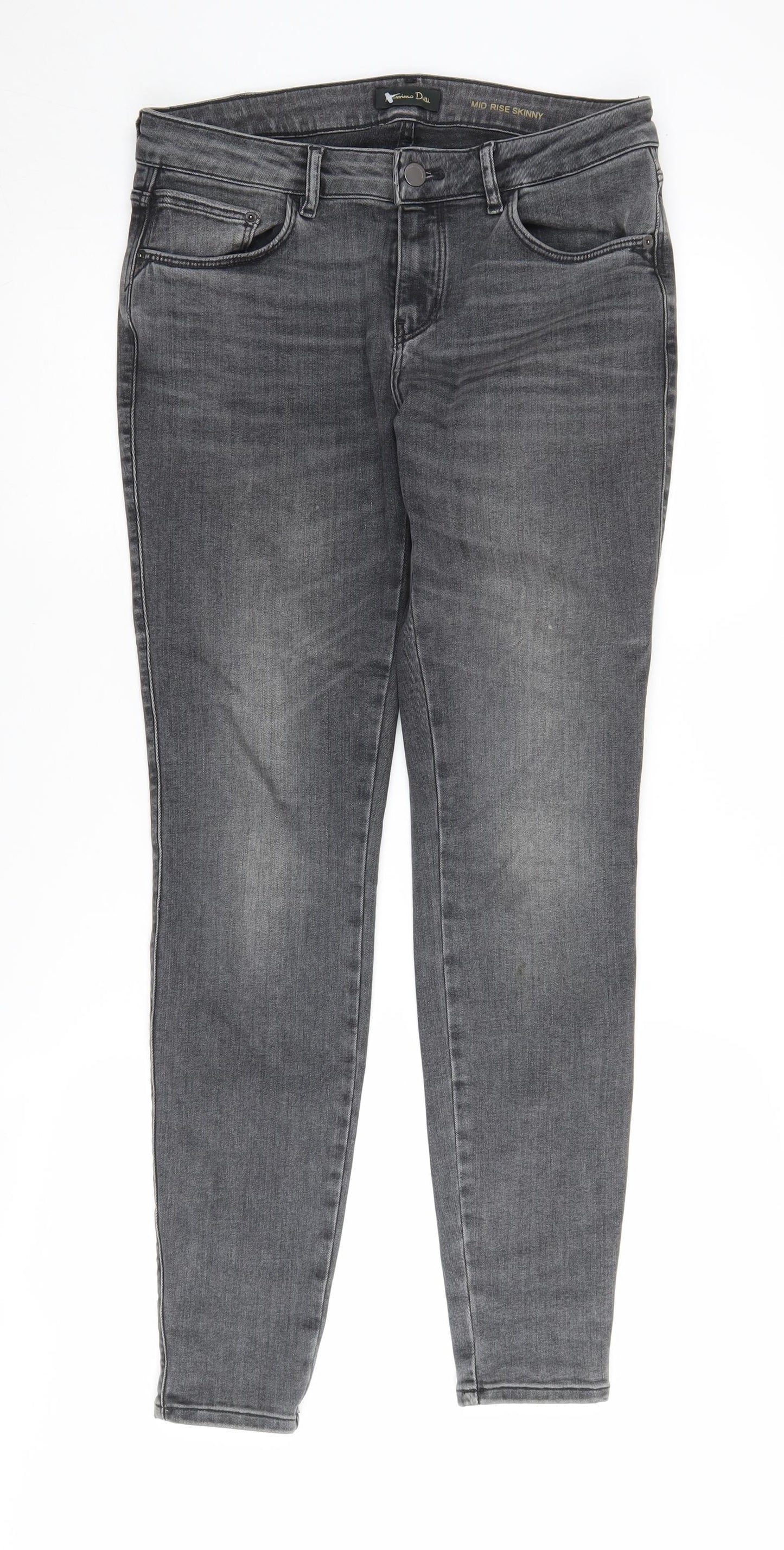 Massimo Dutti Women's Grey Skinny Jeans, Size 12, Excellent