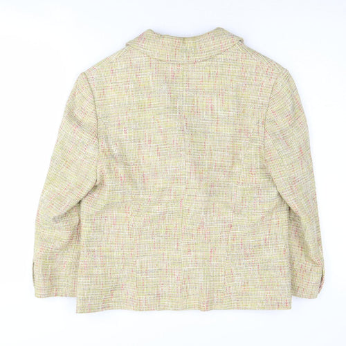Viyella Women's Multicoloured Blazer Size 8 Regular Suit Jacket