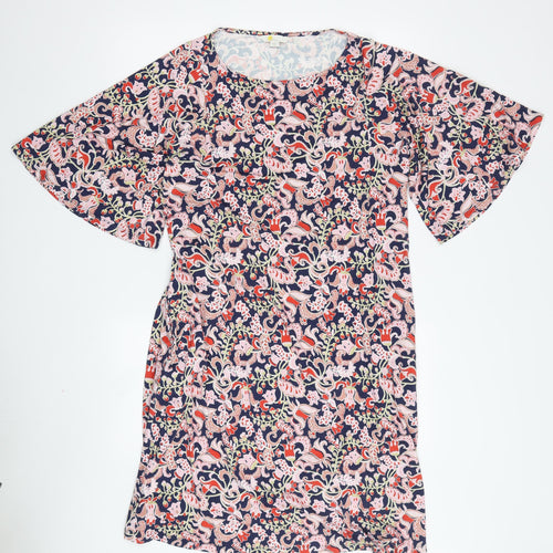 Boden Women's Multicoloured Floral Shift Dress Size 12