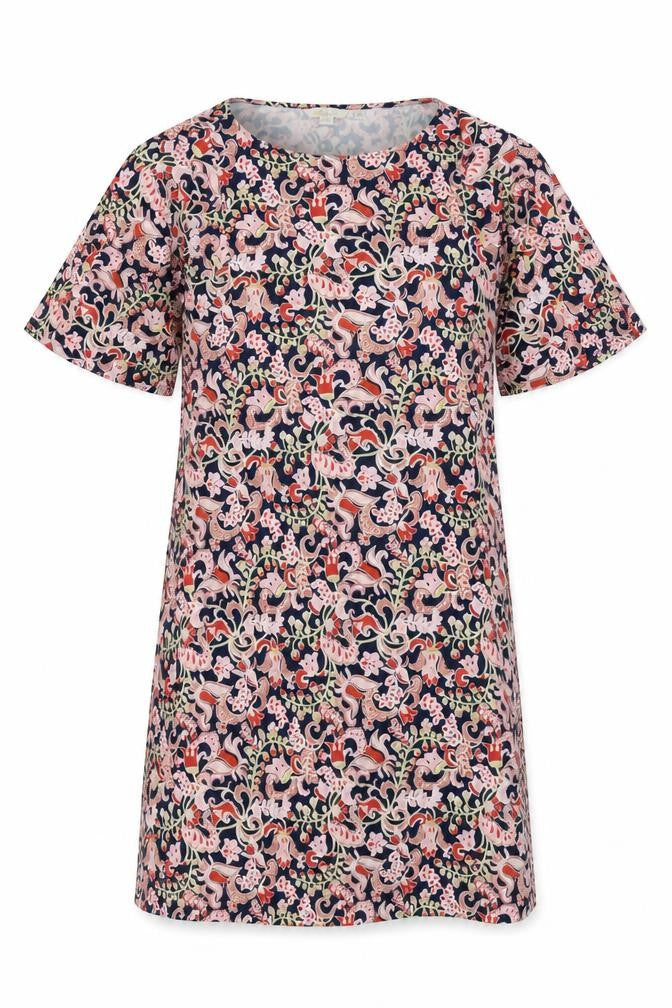 Front view of Boden Women's Multicoloured Floral Shift Dress, size 12