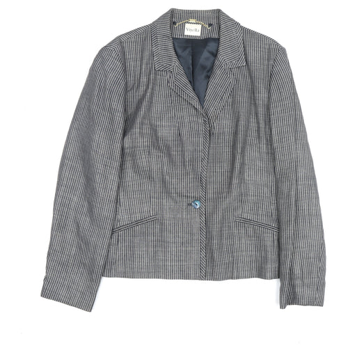 Viyella Women's Blue Blazer Size 18 - Classic Business Wear
