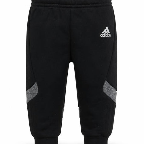 Adidas Unisex Baby Black Jogger Trousers 9-12 Months