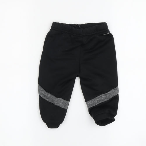 Adidas Unisex Baby Black Jogger Trousers 9-12 Months