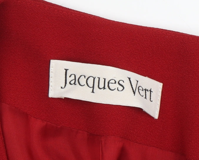 Jacques Vert Women's Red Long Sleeve Coat Size 12