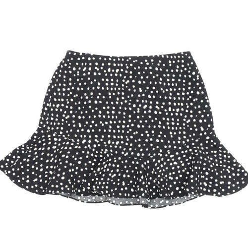 Banana Republic Women's Polka Dot Flare Skirt, Black, S