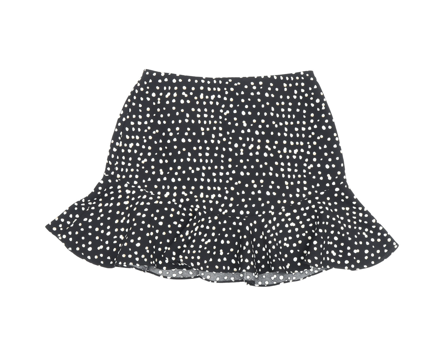 Banana Republic Women's Polka Dot Flare Skirt, Black, S