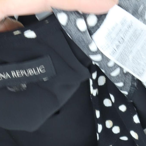 Banana Republic Women's Polka Dot Flare Skirt, Black, S