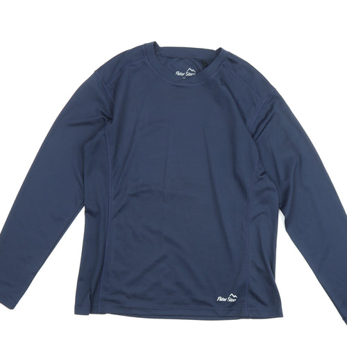 Peter Storm Men's Blue Long Sleeve Activewear T-Shirt Size 14