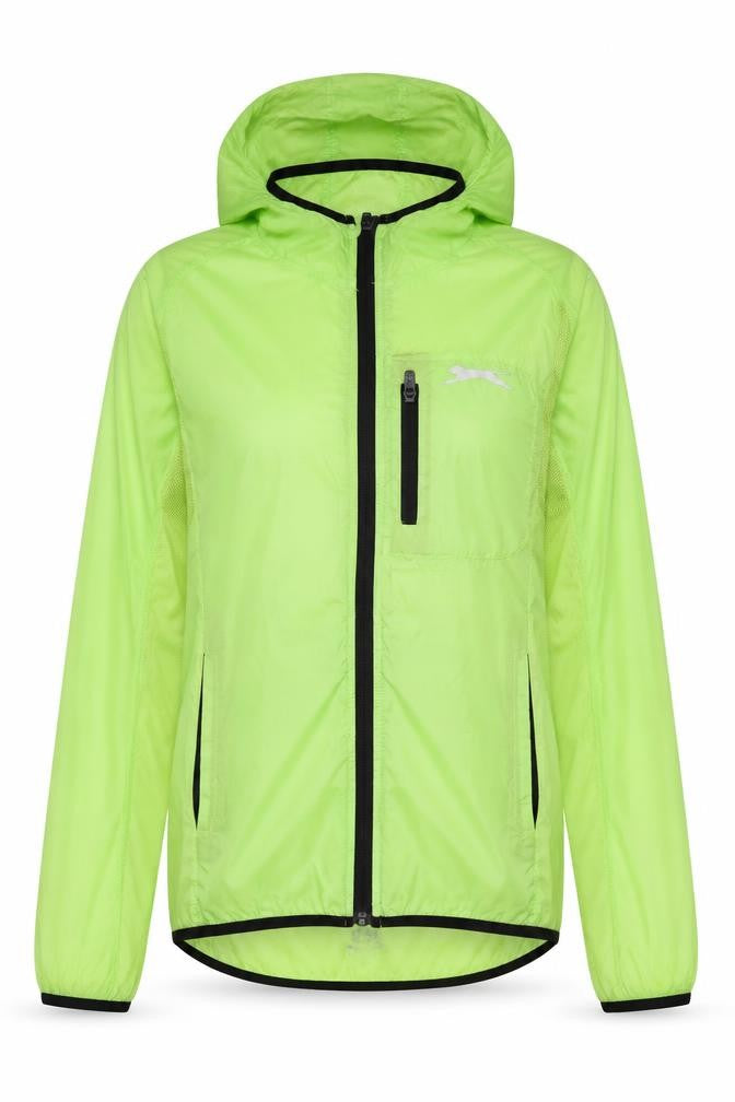 Front view of Slazenger Women's Green Windbreaker Jacket, size S