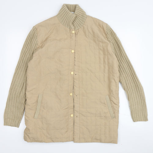 Damart Women's Beige Quilted Jacket M Casual