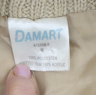 Damart Women's Beige Quilted Jacket M Casual