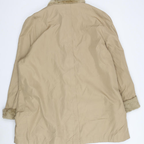 Roman Originals Women's Beige Coat XL Classic Overcoat