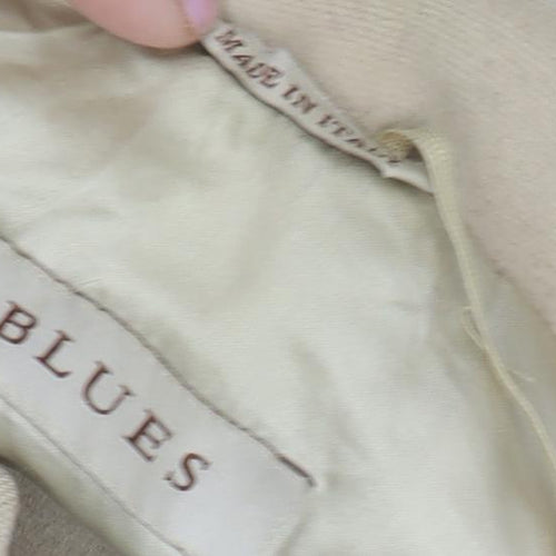 i BLUES Women's Beige Wool Overcoat Size 40