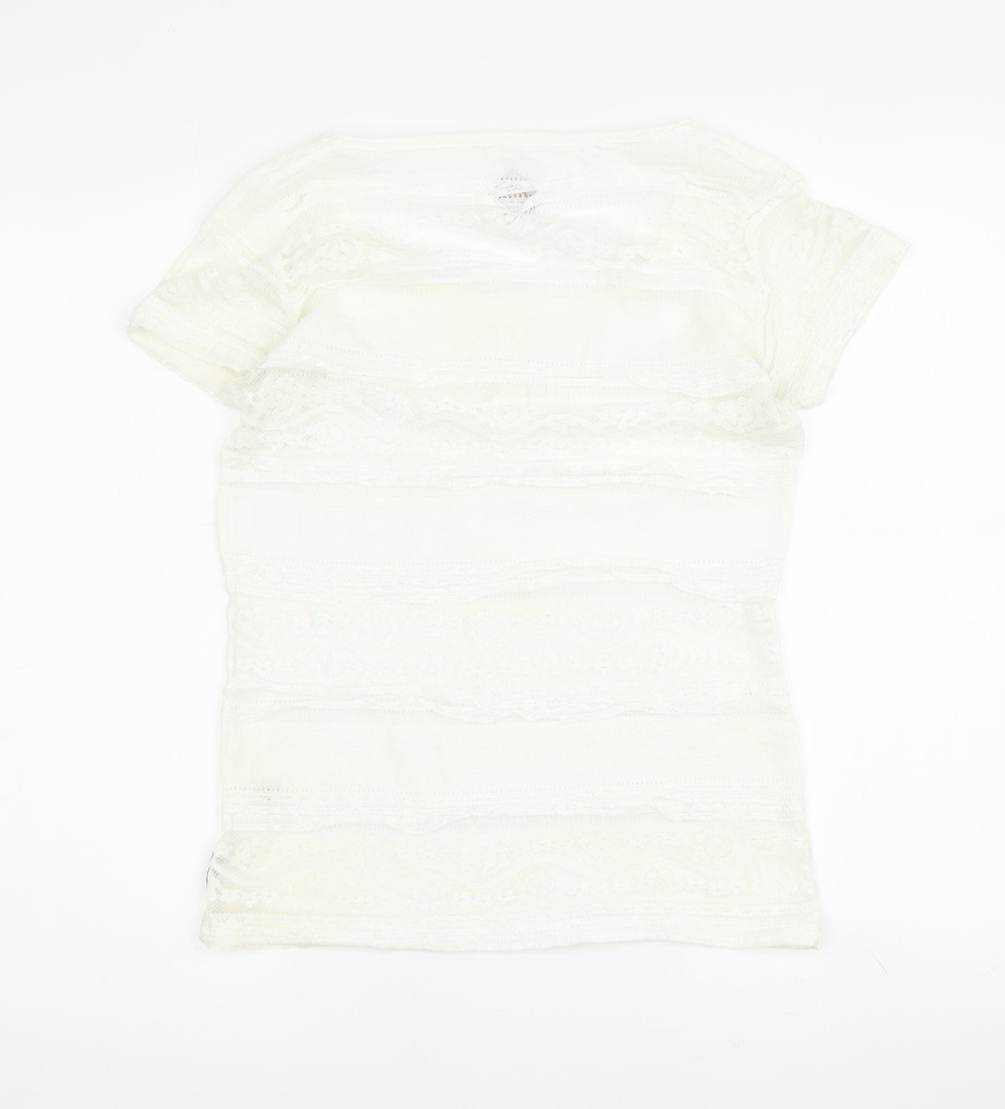 Blanc du Nil Women's White T-Shirt, Scoop Neck, Size M