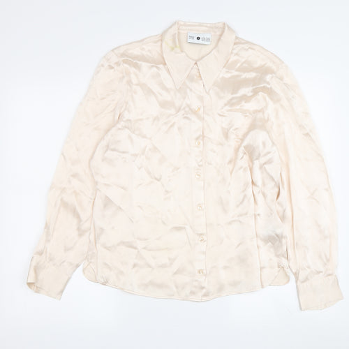 Marks and Spencer Women's Ivory Button-Up Shirt 14