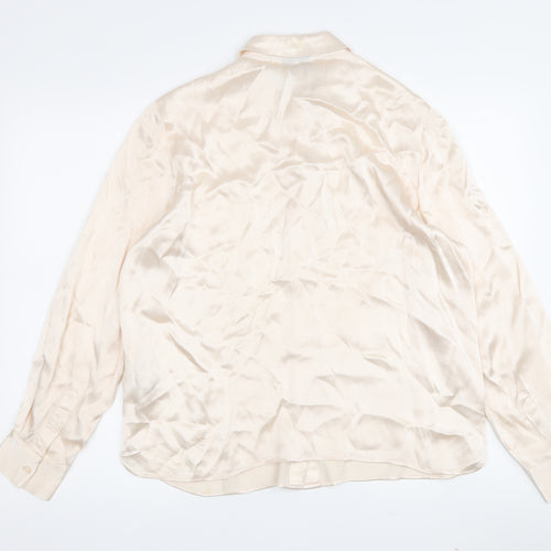Marks and Spencer Women's Ivory Button-Up Shirt 14