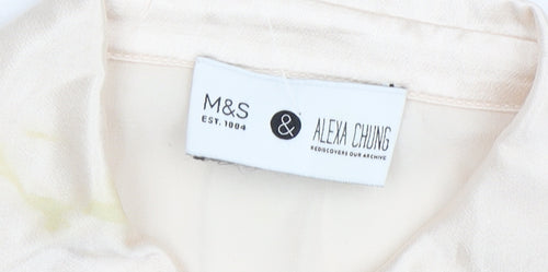 Marks and Spencer Women's Ivory Button-Up Shirt 14