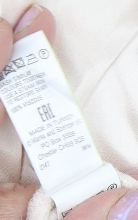 Marks and Spencer Women's Ivory Button-Up Shirt 14