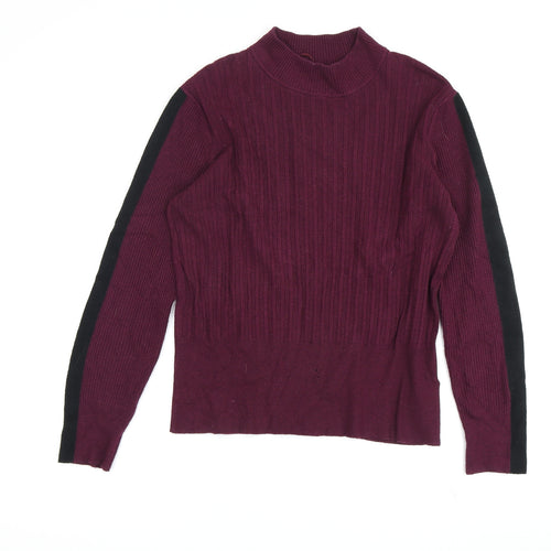 Marks and Spencer Women's Purple Pullover Jumper