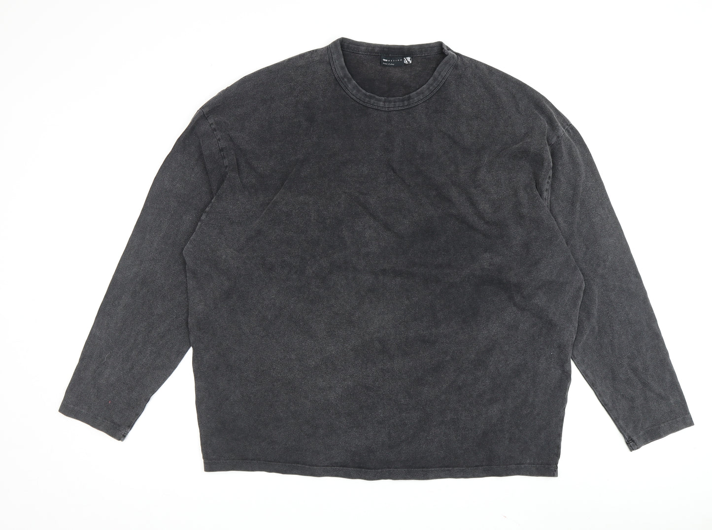 ASOS Men's Black Graphic Long Sleeve T-Shirt M