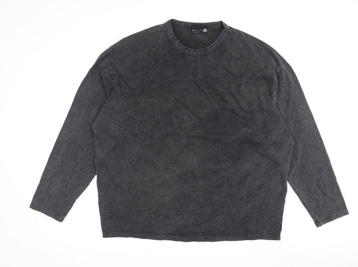 ASOS Men's Black Graphic Long Sleeve T-Shirt M