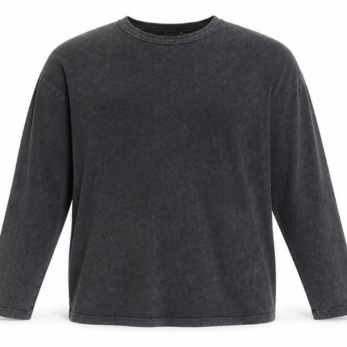 ASOS Men's Black Graphic Long Sleeve T-Shirt M