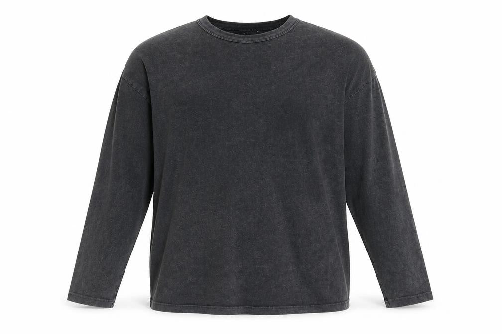 ASOS Men's Black Graphic Long Sleeve T-Shirt M