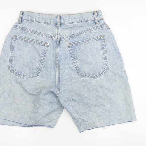 ASOS DESIGN Women's Blue Denim Cut-Off Shorts, Size 28