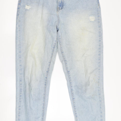 Riot Women's Blue Mom Jeans, Size 12, High Rise