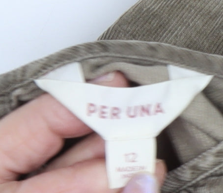 Per Una Women's Brown Shift Dress Size 12
