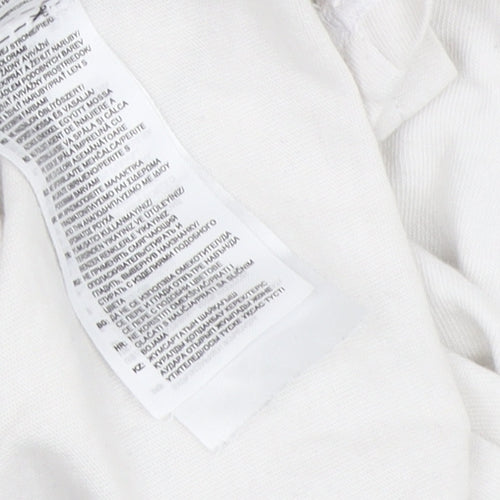 Adidas Women's White 2XL Relaxed Fit T-Shirt