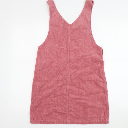 Marks and Spencer Girls Pink Corduroy Pinafore Dress, Size 11