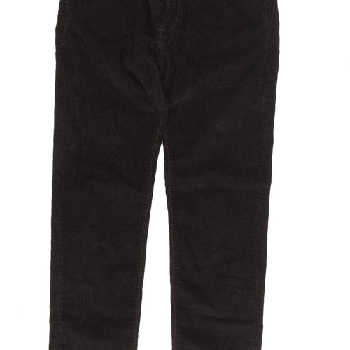 J.Crew Men's Black Slim Fit Corduroy Trousers - Size 28