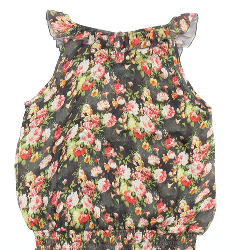 Apricot Women's Multicoloured Floral Tunic Blouse S